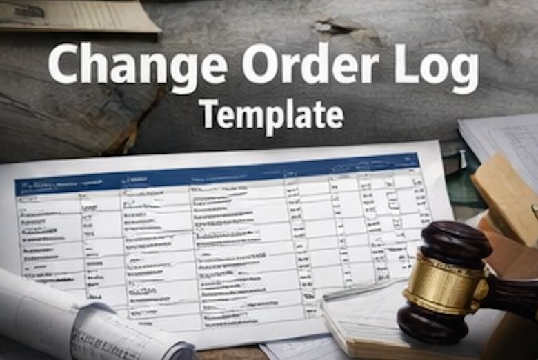 Change Order Log Template