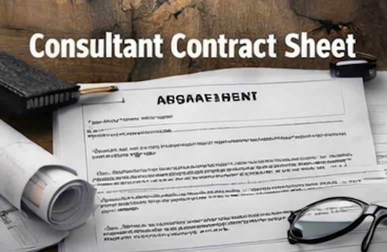 Consultant Contact Sheet Template