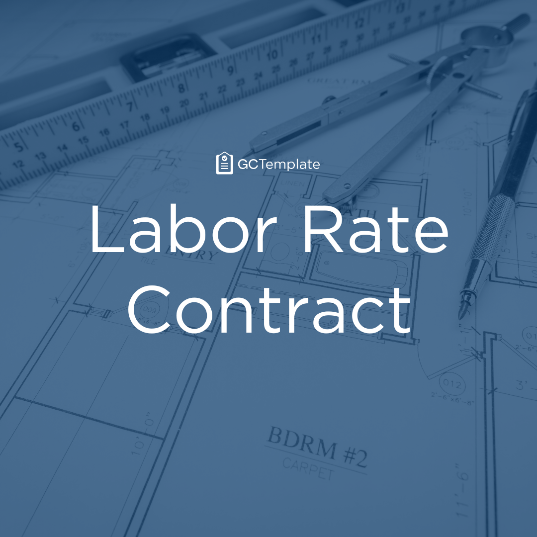 Labor Rate Contract Template